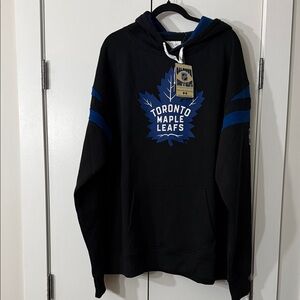 NWT Toronto Maple Leafs Black and Blue Hoodie